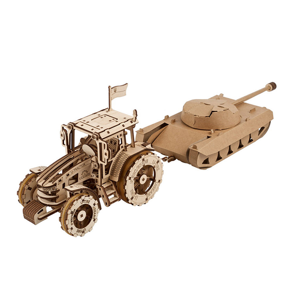 Ukraine Made Ugears The Tractor Wins Wooden Mechanical 3D Puzzle Model Kit