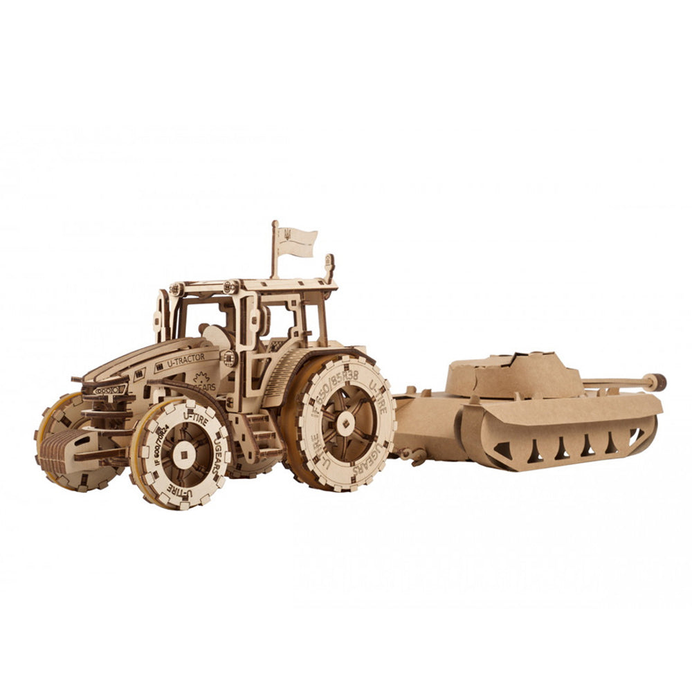 Ukraine Made Ugears The Tractor Wins Wooden Mechanical 3D Puzzle Model Kit