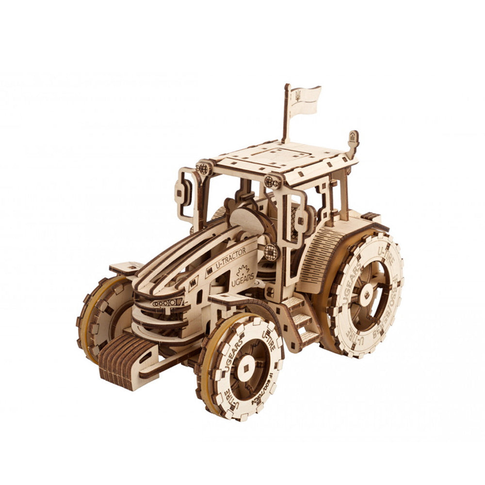 Ukraine Made Ugears The Tractor Wins Wooden Mechanical 3D Puzzle Model Kit
