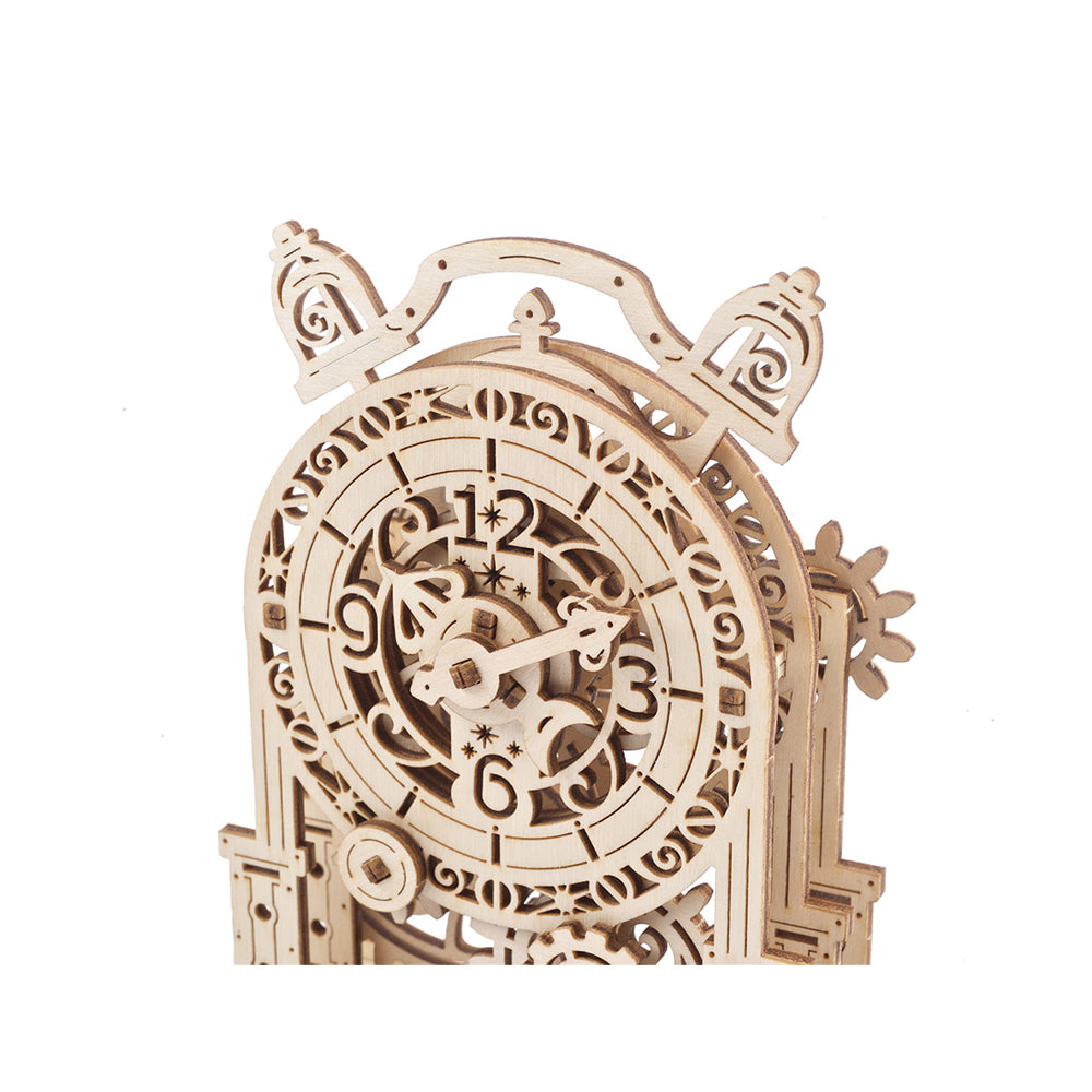 Ugears Vintage Alarm Clock Wooden Mechanical 3D Puzzle Model Assembly Kit