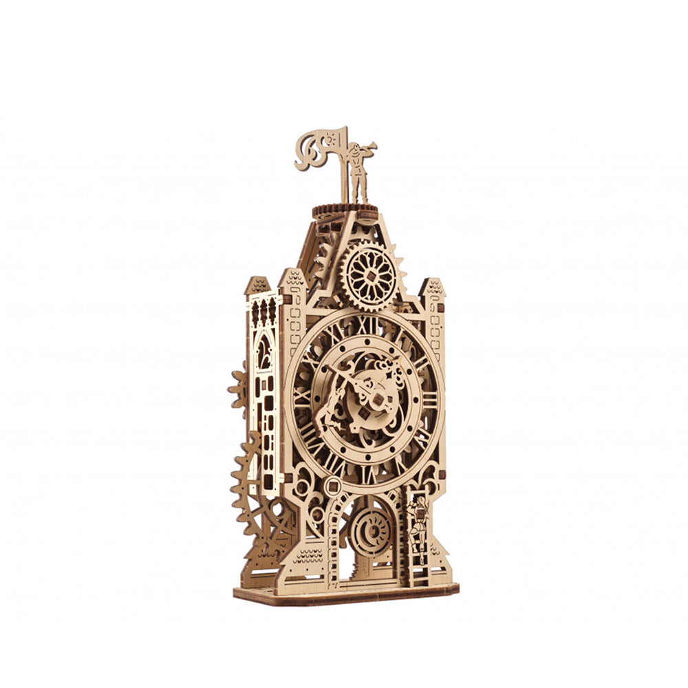 Ukraine Made Ugears Old Clock Tower Wooden Mechanical 3D Puzzle Model Kit