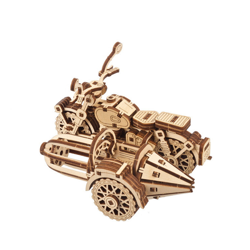 Ugears Hagrid's Flying Motorbike With Sidecar Mechanical Wooden 3D Model Kit