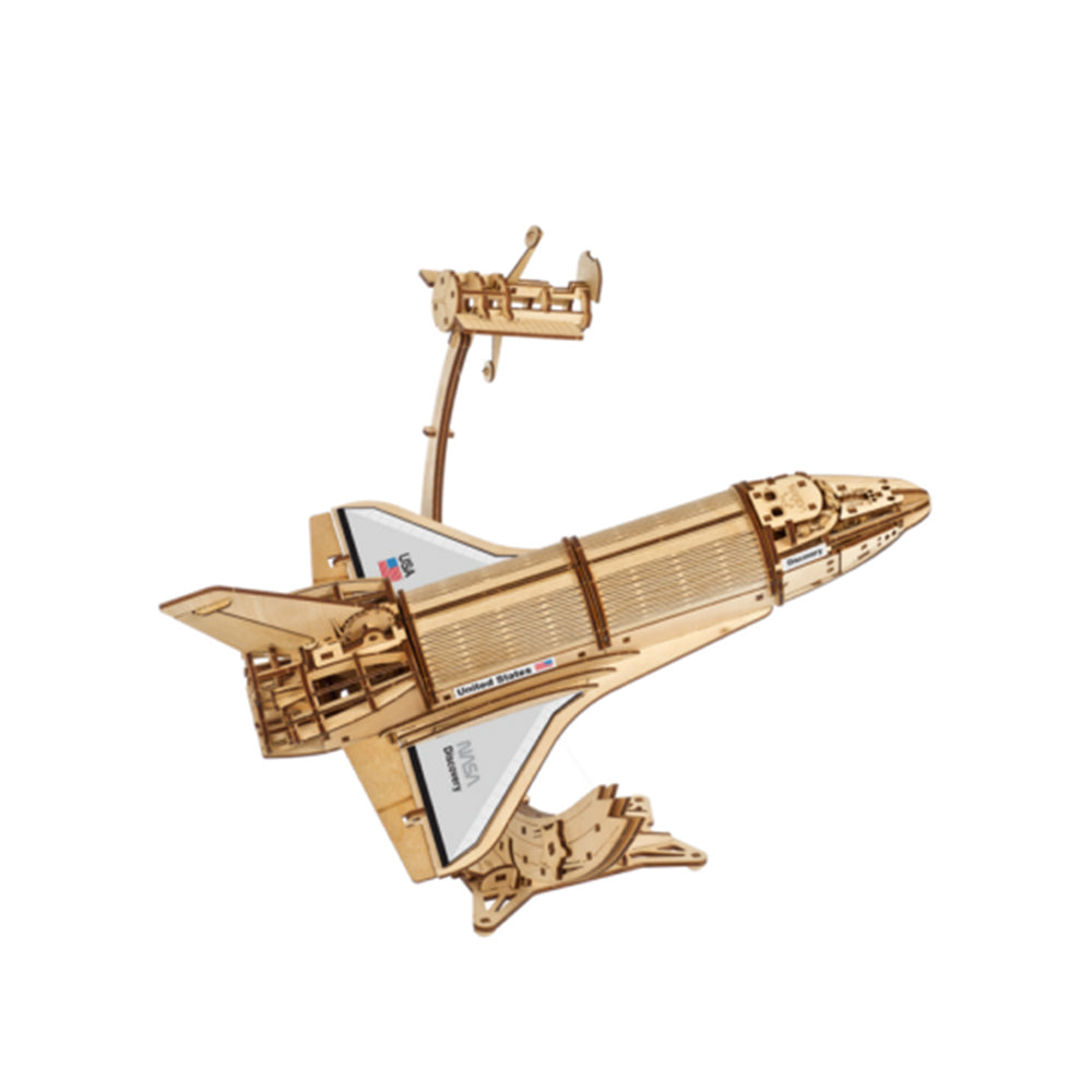 Ukraine Made Ugears NASA Space Shuttle Discovery Wooden Mechanical Model Kit