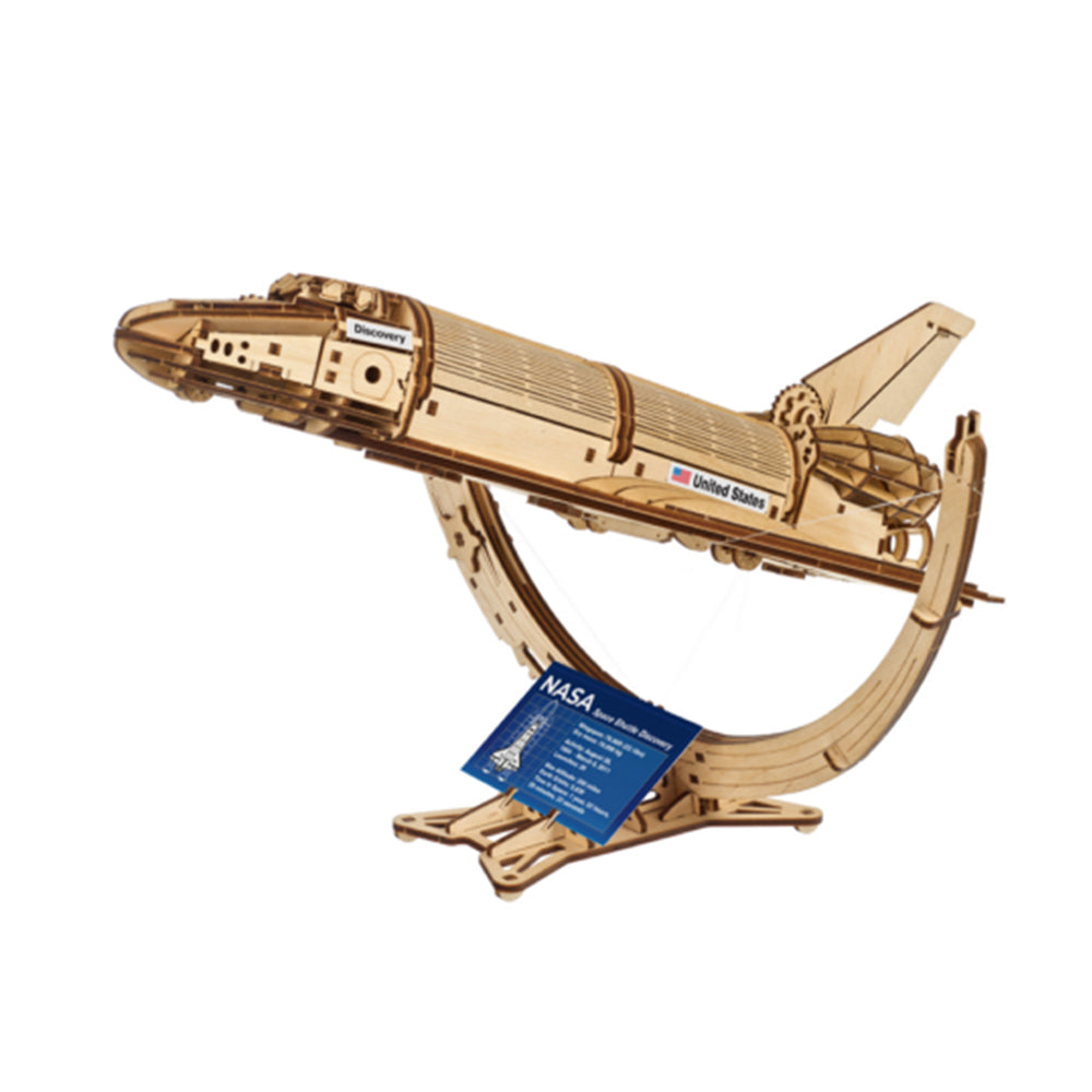 Ukraine Made Ugears NASA Space Shuttle Discovery Wooden Mechanical Model Kit