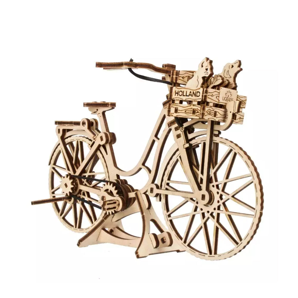 Ukraine Made Ugears Dutch Bicycle 3D Wooden Puzzle DIY Model Kit