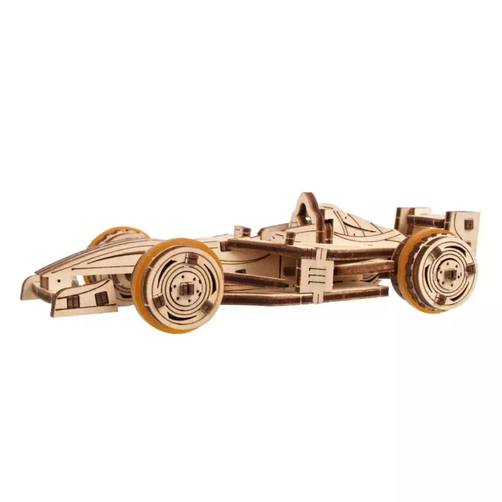 Ukraine Made Ugears Compact Racer 3D Wooden Puzzle Mini Model DIY Kit