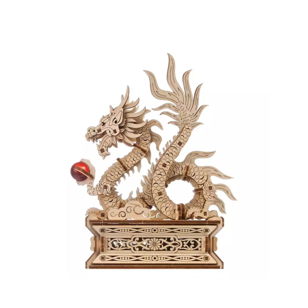 Ukraine Made Ugears Wood Dragon 3D Wooden Puzzle DIY Model Kit