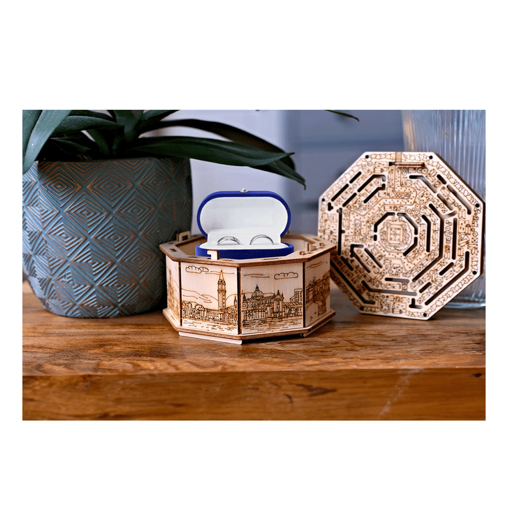 Escapewelt Secret Maze Puzzle Box Wooden 3D Model Assembly Kit