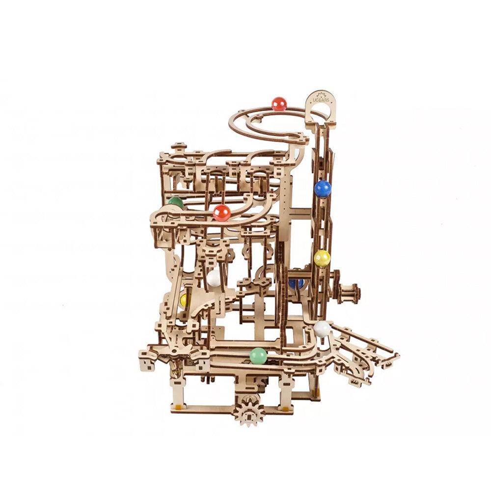 Ugears Marble Run Tiered Hoist Mechanical Wooden 3D Puzzle DIY Model Kit