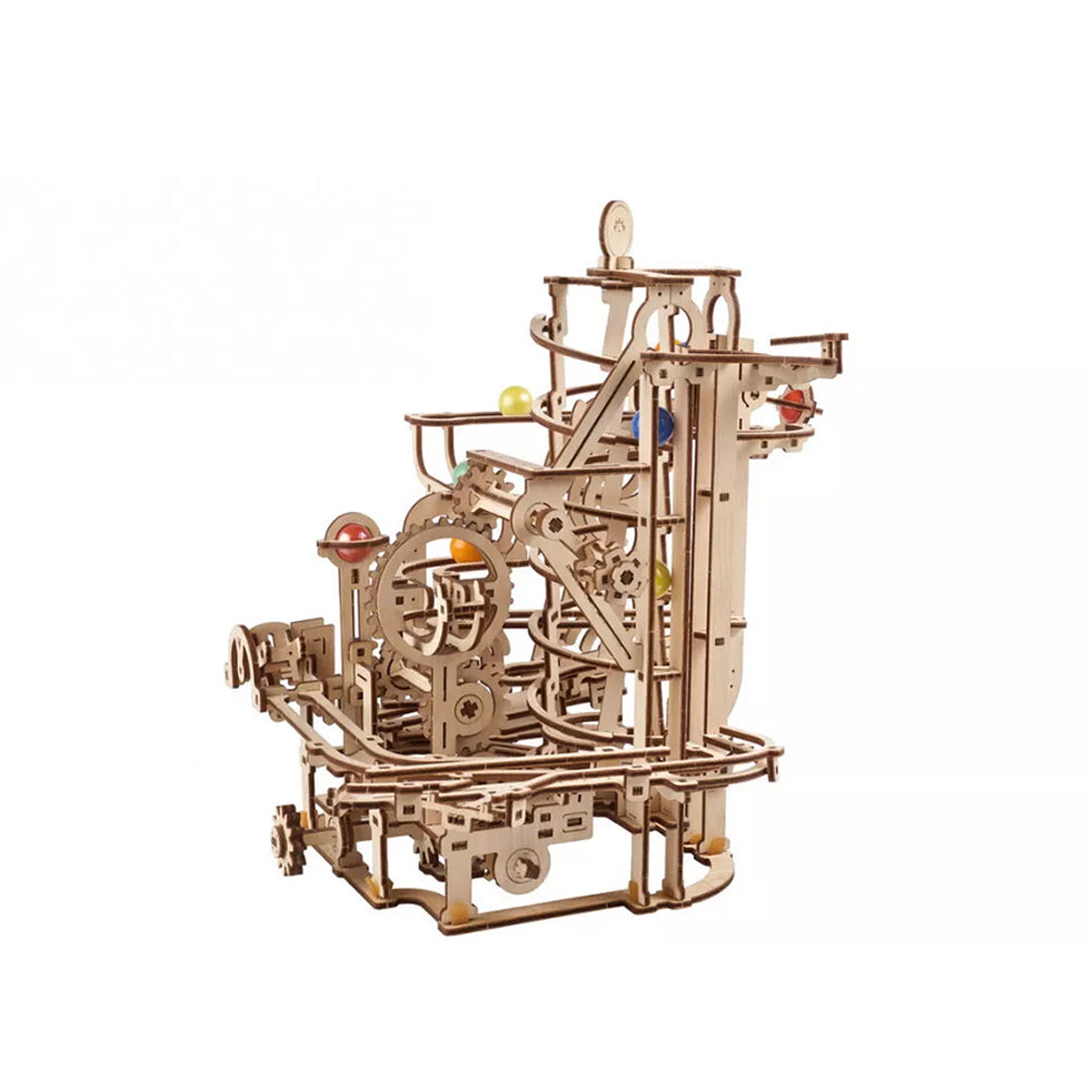 Ugears Marble Run Spiral Hoist Mechanical Wooden 3D Puzzle DIY Model Kit