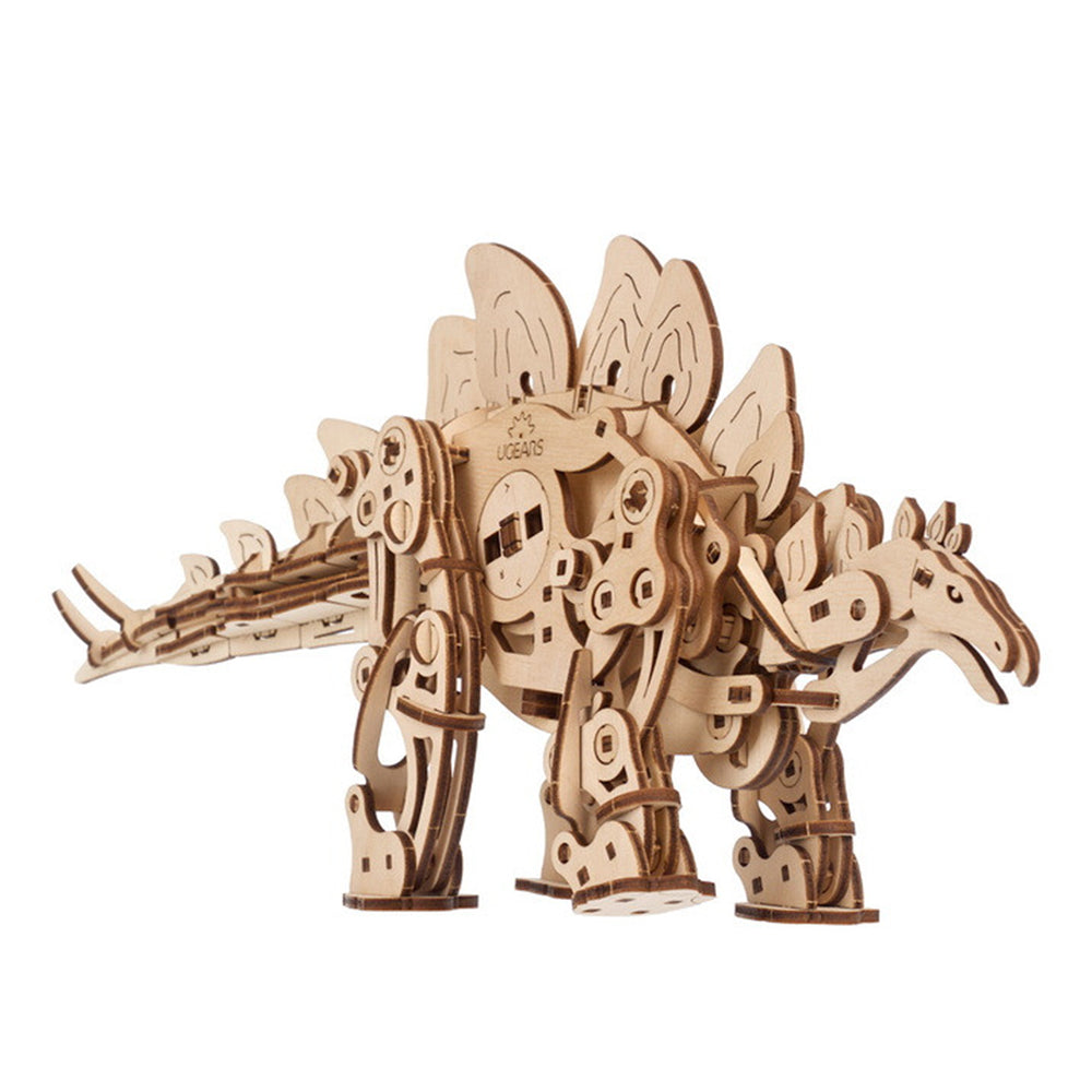 Ukraine Made Ugears Stegosaurus Wooden Mechanical 3D Puzzle DIY Model Kit