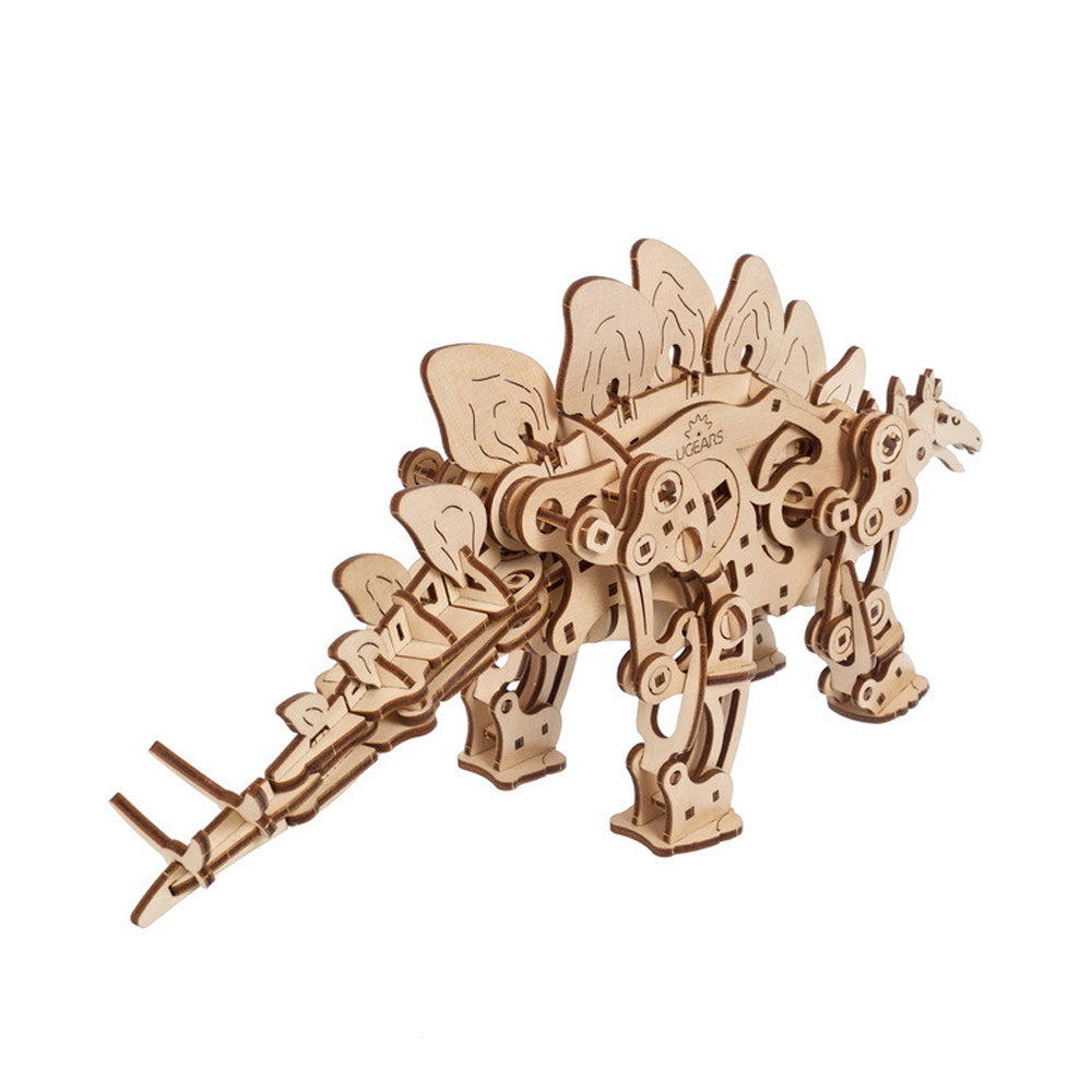 Ukraine Made Ugears Stegosaurus Wooden Mechanical 3D Puzzle DIY Model Kit