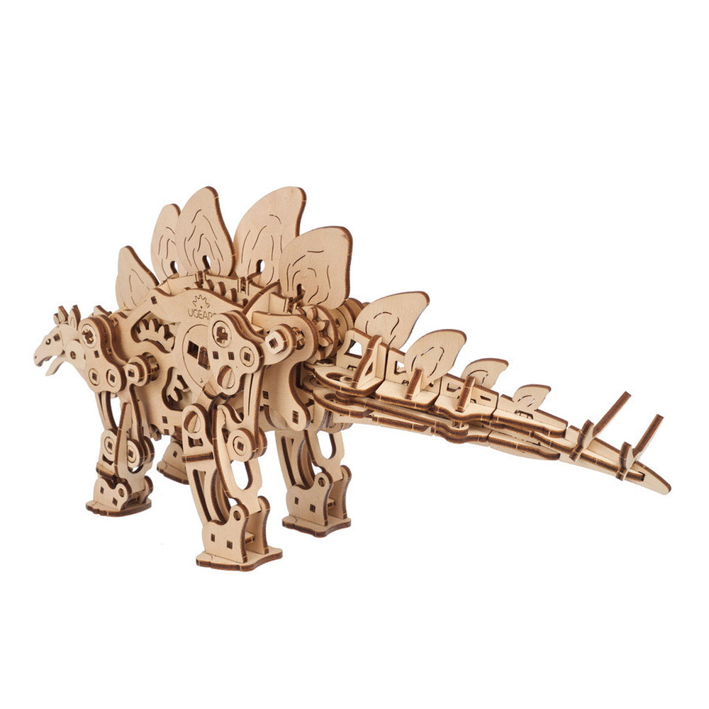 Ukraine Made Ugears Stegosaurus Wooden Mechanical 3D Puzzle DIY Model Kit