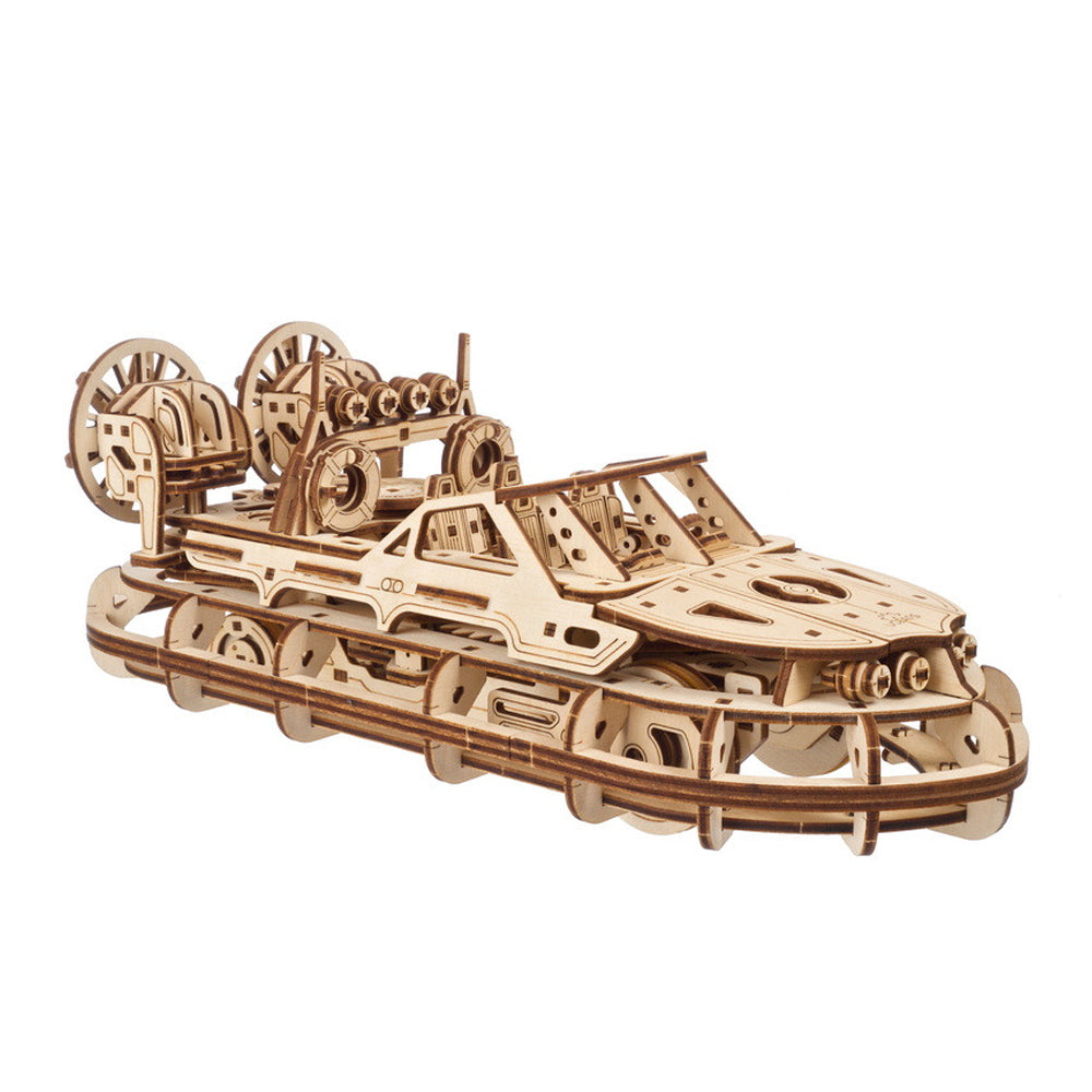 Ukraine Made Ugears Rescue Hovercraft Wooden Mechanical 3D Puzzle DIY Model Kit