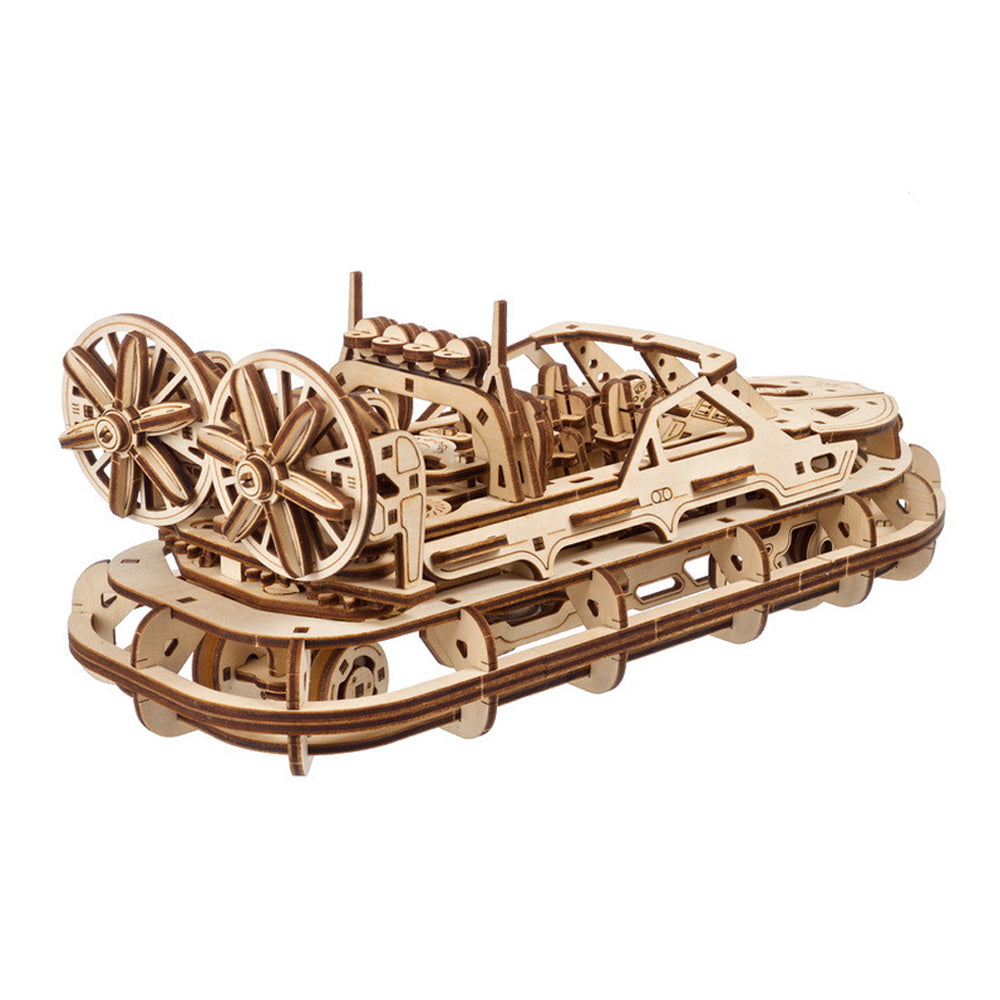 Ukraine Made Ugears Rescue Hovercraft Wooden Mechanical 3D Puzzle DIY Model Kit