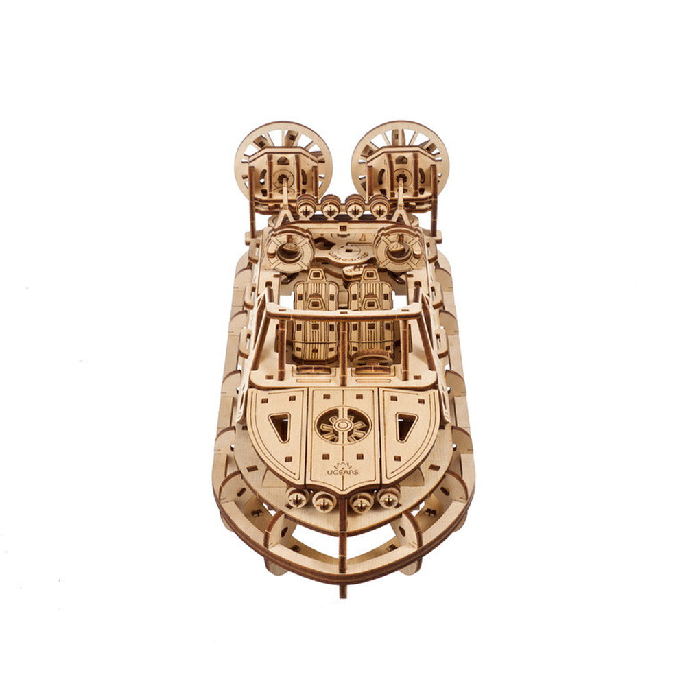 Ukraine Made Ugears Rescue Hovercraft Wooden Mechanical 3D Puzzle DIY Model Kit