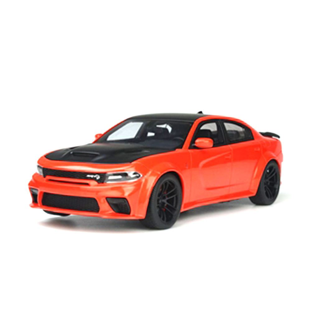 Acme 1:18 Scale Go Mango 2021 Dodge Charger SRT Hellcat Red Eye Model Car Toy