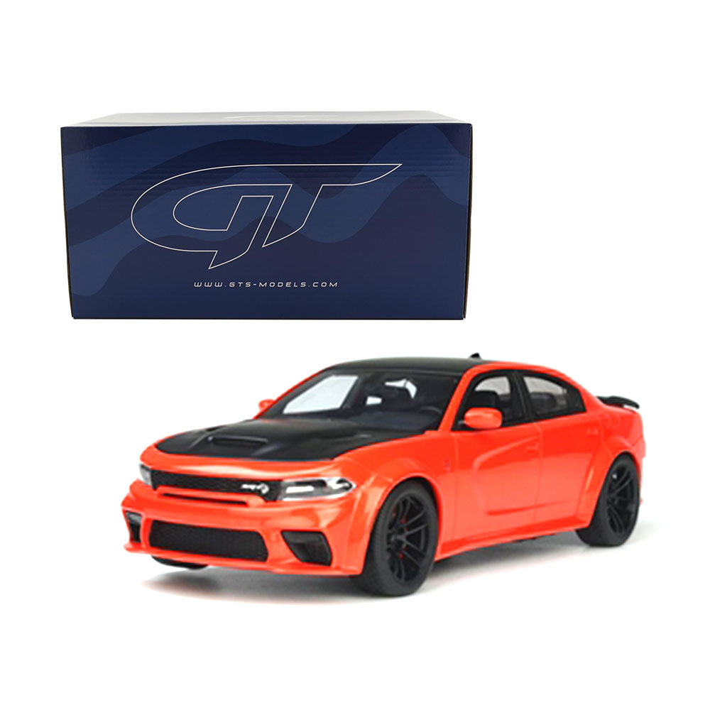 Acme 1:18 Scale Go Mango 2021 Dodge Charger SRT Hellcat Red Eye Model Car Toy