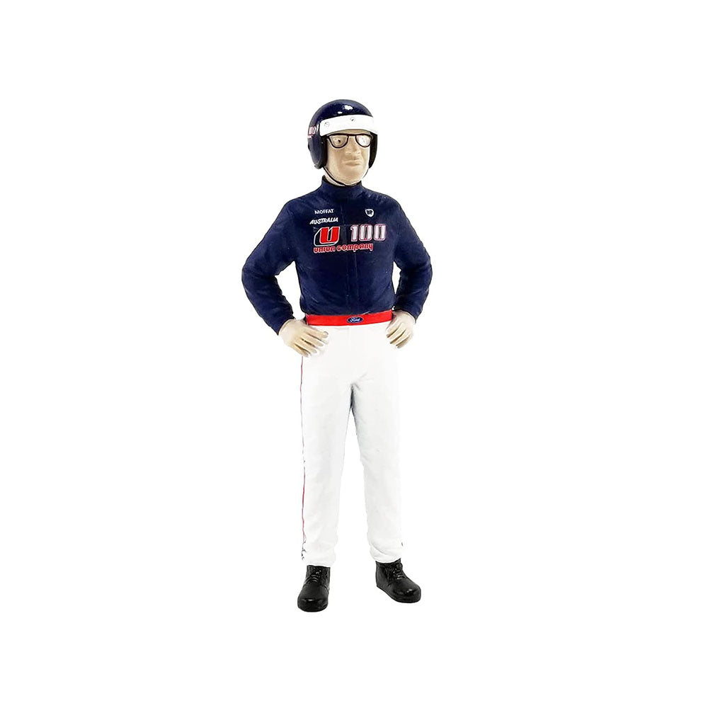 DDA 1:18 Scale U100 Allan Moffat Driver Figure Blue White Diorama Model Toy
