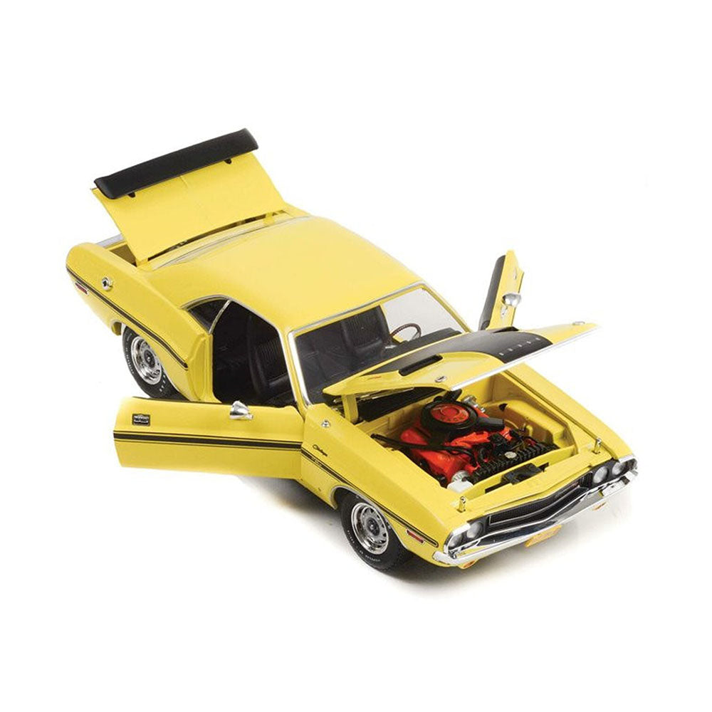 Greenlight 1:18 Scale NCIS 1970 Dodge Challenger R/T Yellow Diecast Car Model