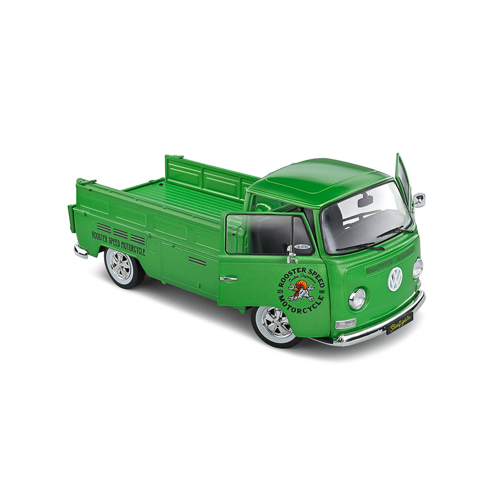 Solido 1:18 Scale Volkswagen T2 Pick-up Custom Green 1968 Van Toy Model