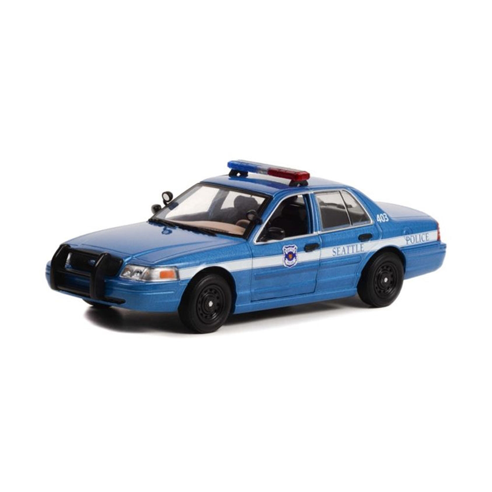 Greenlight 1:24 Scale 2001 Ford Crown Victoria Police Interceptor Seattle Police Model