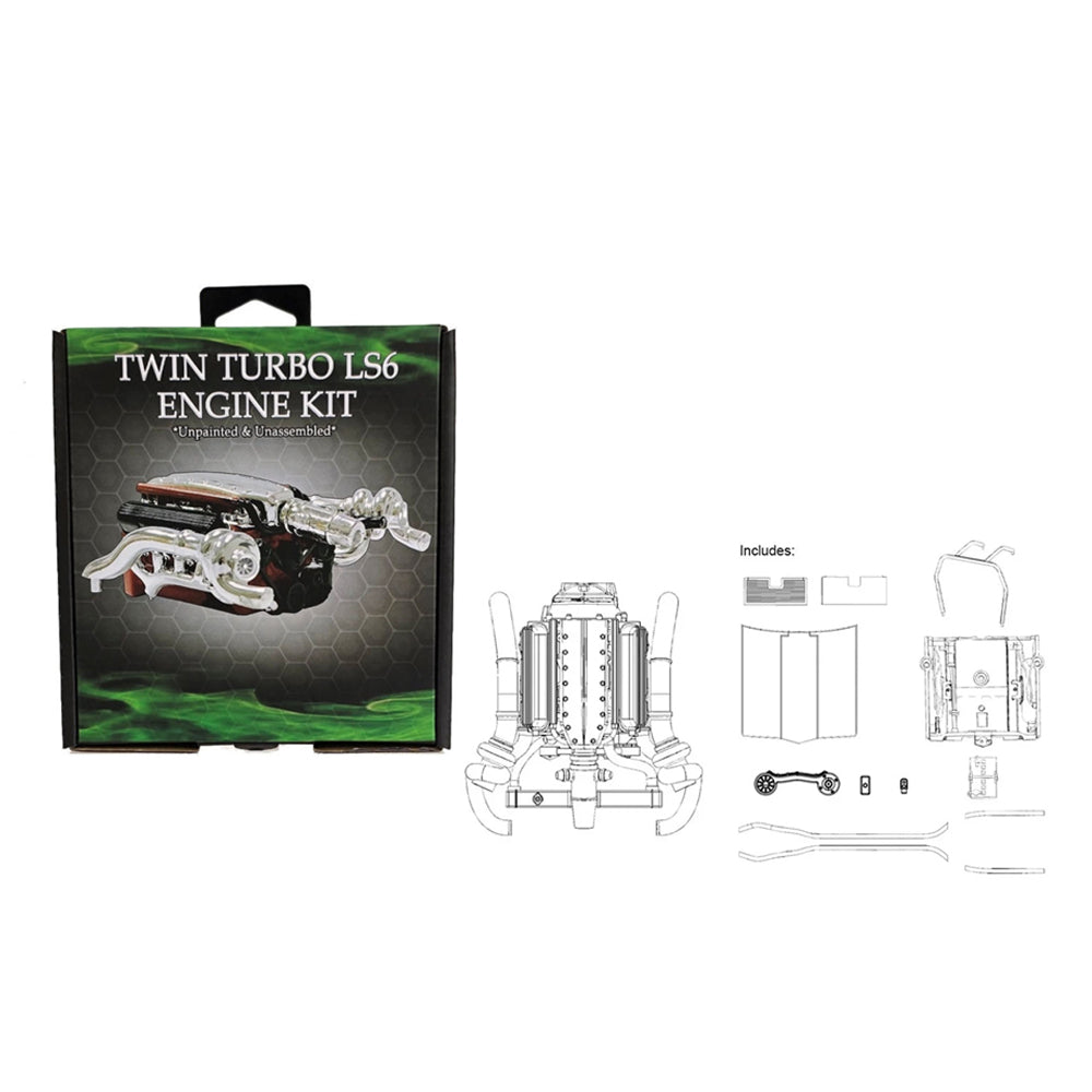 DDA 1:24 Scale Holden LC/LJ Torana Twin Turbo LS6 Engine Plastic Kit Accessory