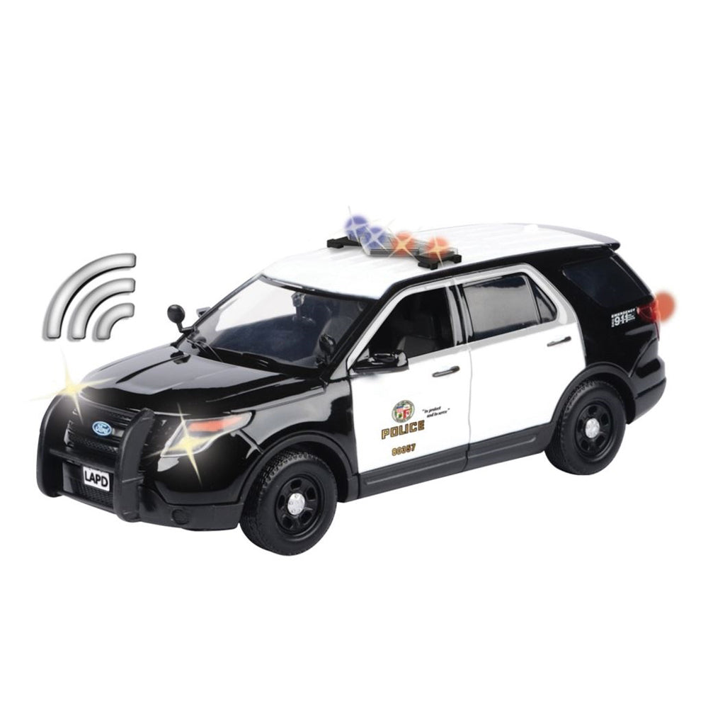 Motormax 1:24 Scale 2015 Ford Police Interceptor Utility Diecast Car Light & Sound