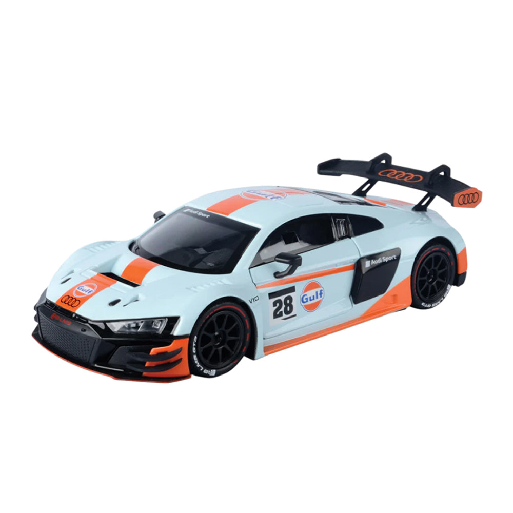 Motormax 1:24 Scale Gulf Livery Audi R8 LMS GT3 Diecast Vehicle
