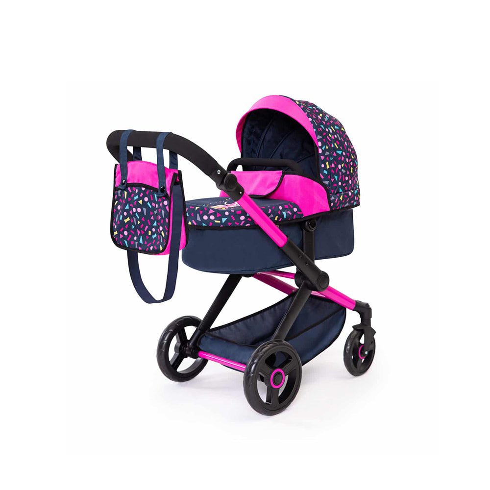 Bayer Doll Pram Xeo Compact Confetti Foldable Stroller For 52cm Dolls Toy