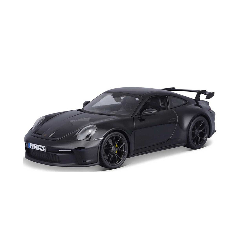Maisto 1:18 Scale 2022 Porsche 911 GT-3 Black Diecast Model Car Toy Gift For 3y+