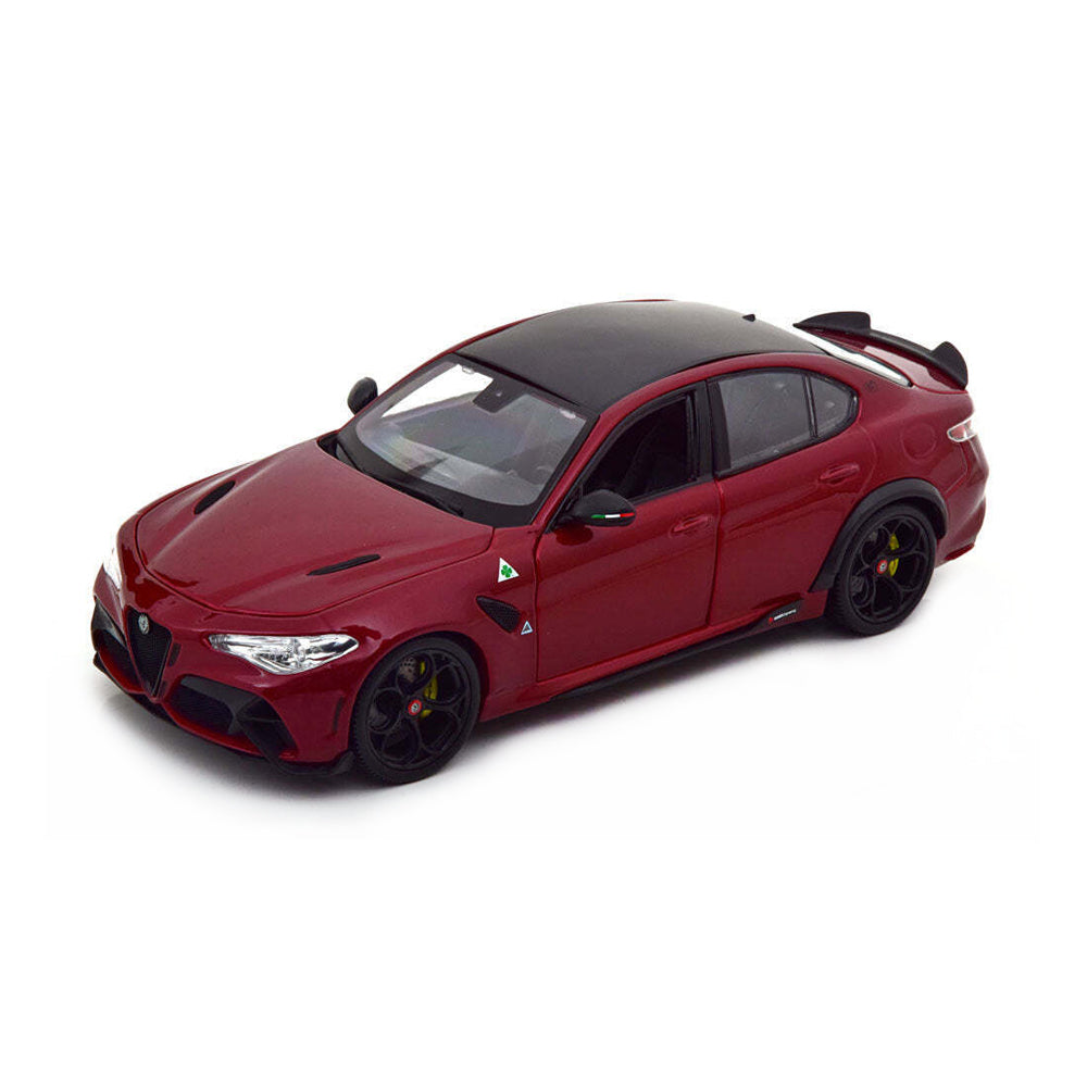 Bburago 1:18 Scale 2022 Alfa Romeo Giulia GTA Metallic Red Diecast Car Model