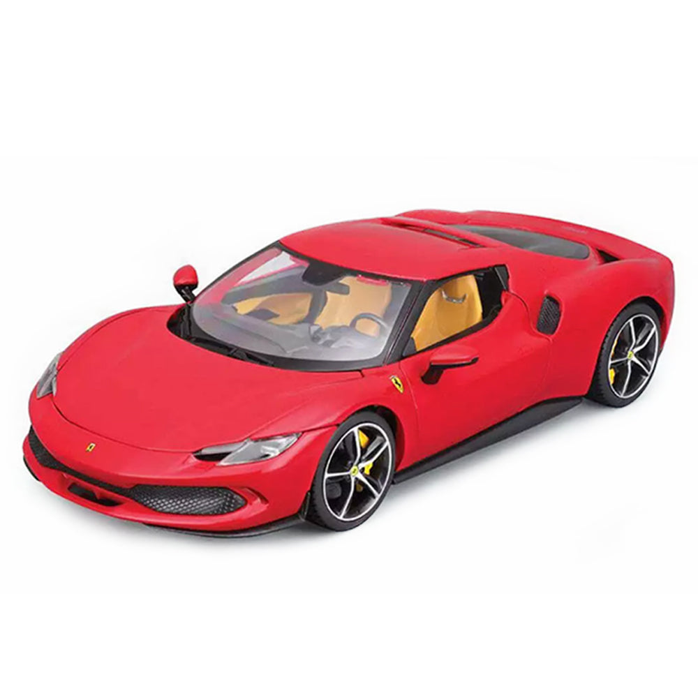 Bburago 1:18 Scale 2022 Ferrari 296 GTB Rosso Corsa Diecast Model Car