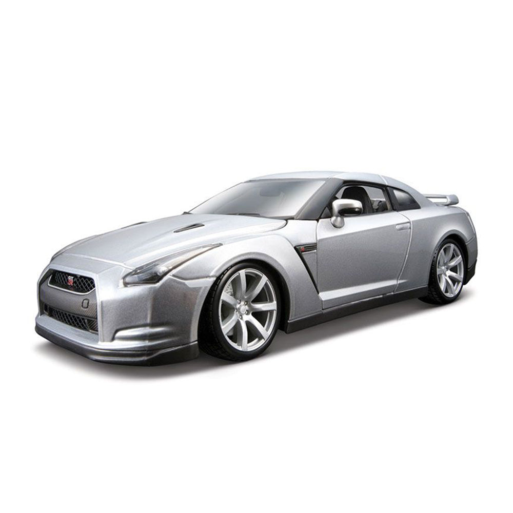 Bburago 1:18 Scale 2009 Nissan GT-R Silver Diecast Car Toy Model