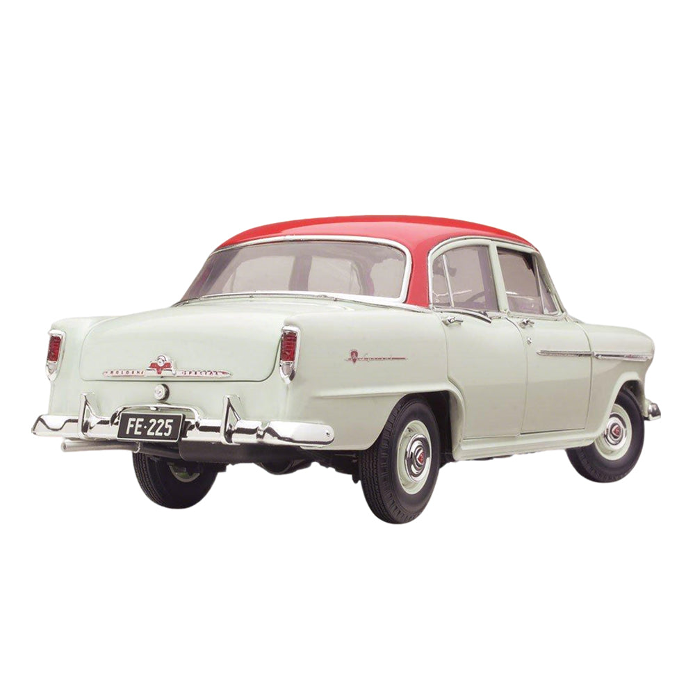 Classic Carlectables 1:18 Holden FE Special Gypsy Red Over Castle Grey Car Model