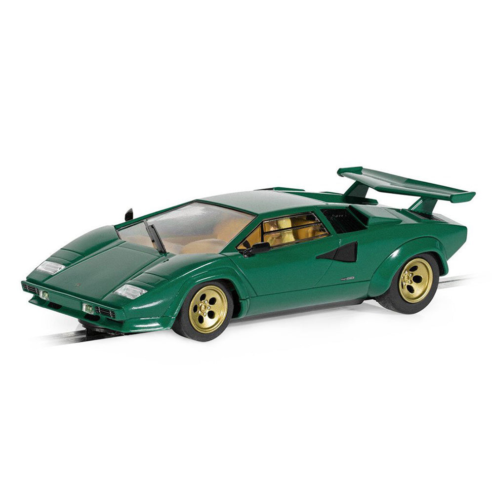 Scalextric 1:32 Scale Lamborghini Countach Green Slot Car Model Toy