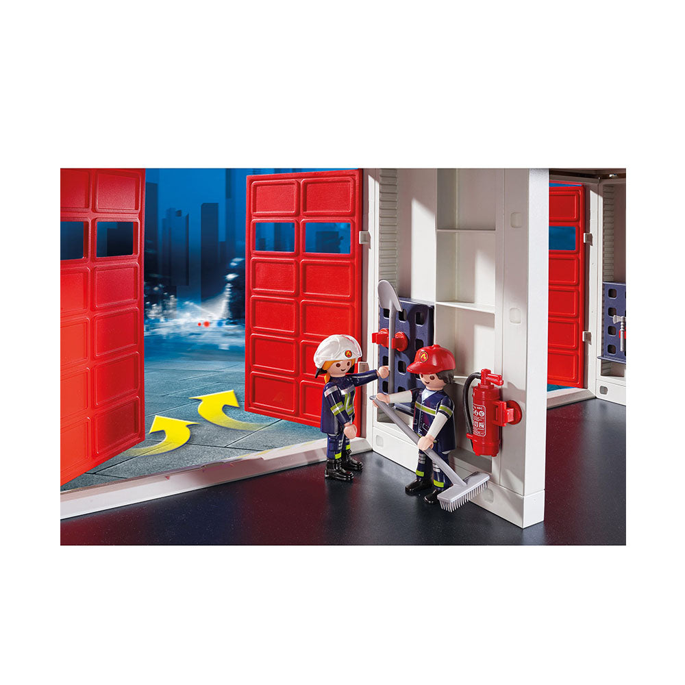 Playmobil City Action Fire Station With Light & Sound Model Kids Toy Gift
