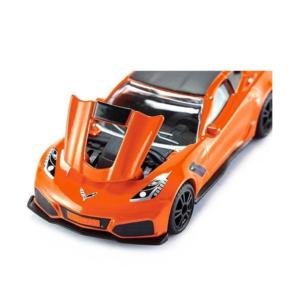 Siku Chevrolet Corvette ZR1 Orange Diecast Metal Model Vehicle Toy