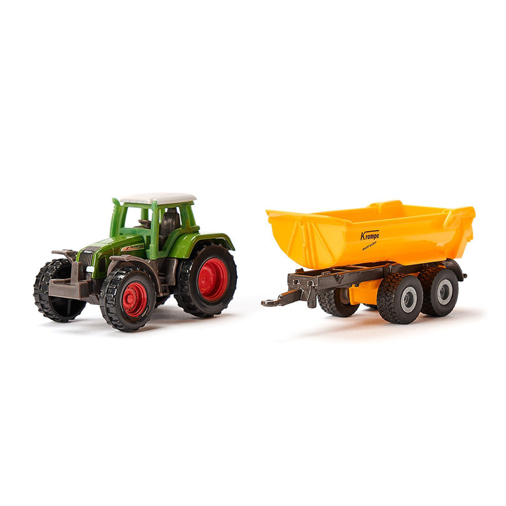 Siku Fendt With Krampe Tipping Trailer Diecast Metal Model Toy