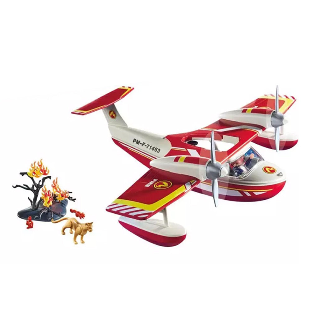 Playmobil Action Heroes Firefighting Plane With Extinguishing Function Toy Model