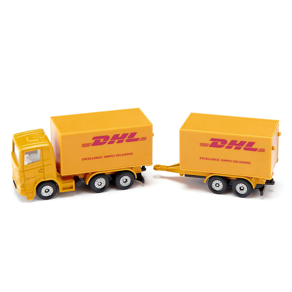 Siku DHL Truck With Trailer Delivery Vehicle Diecast Model