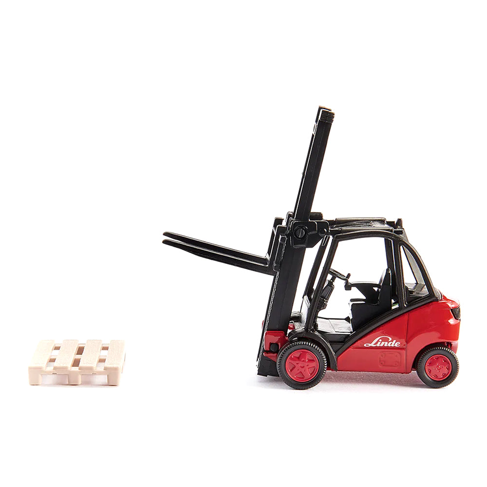 Siku 1:50 Scale Linde Forklift Truck With Two Pallets Diecast Model