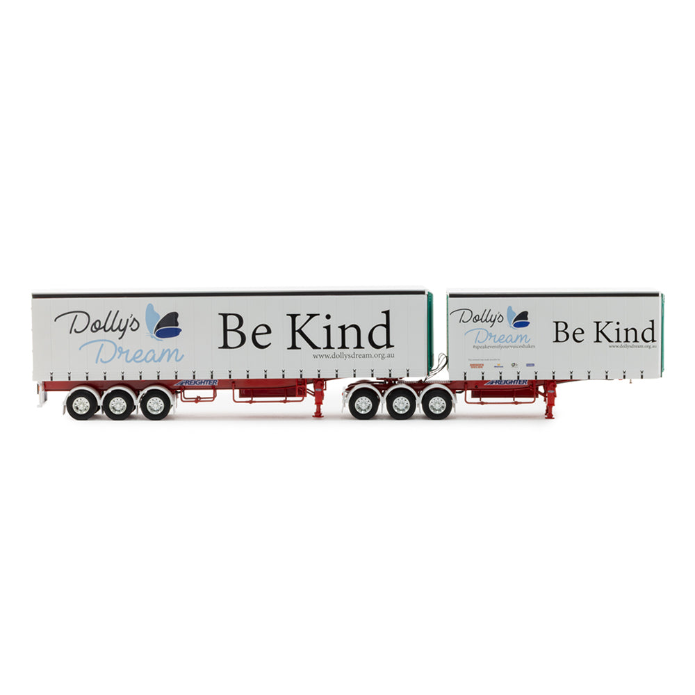 Drake 1:50 Scale T Liner Double Trailer Dolly's Dream Model Set