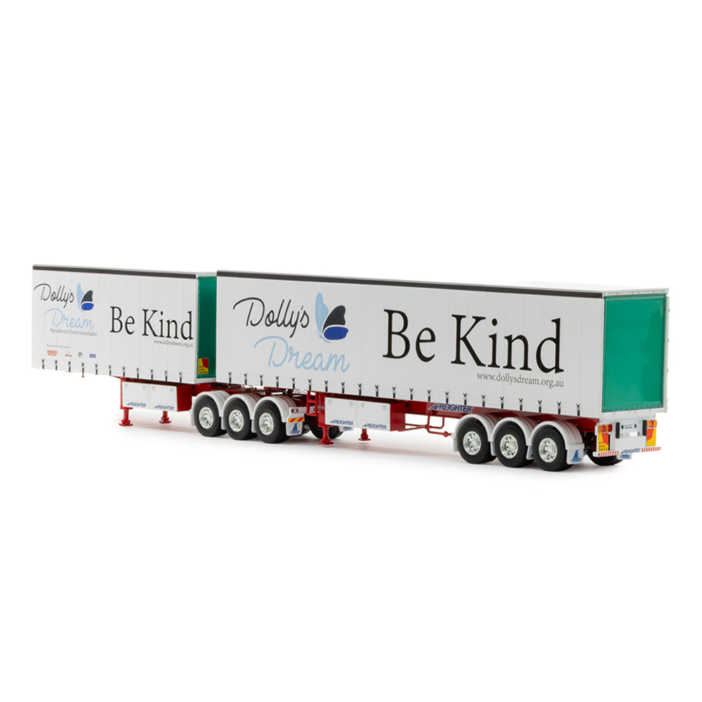 Drake 1:50 Scale T Liner Double Trailer Dolly's Dream Model Set