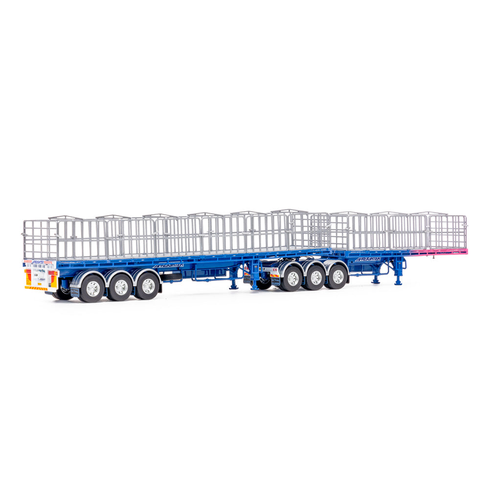 Drake 1:50 Scale MaxiTRANS B Double Flat Top Ross Transport Truck Model
