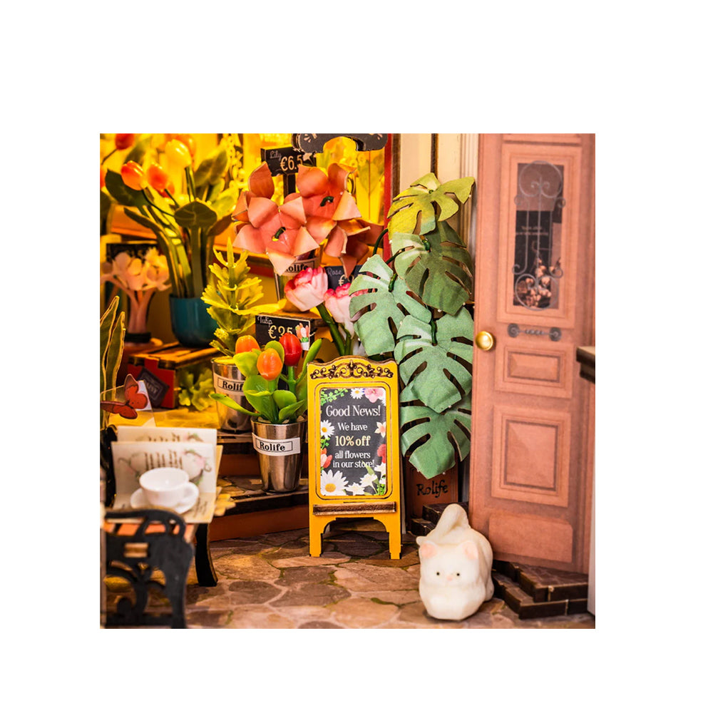 Rolife DIY Book Nook Kit Arcade Dating With LED Light 3D Wooden DIY Model
