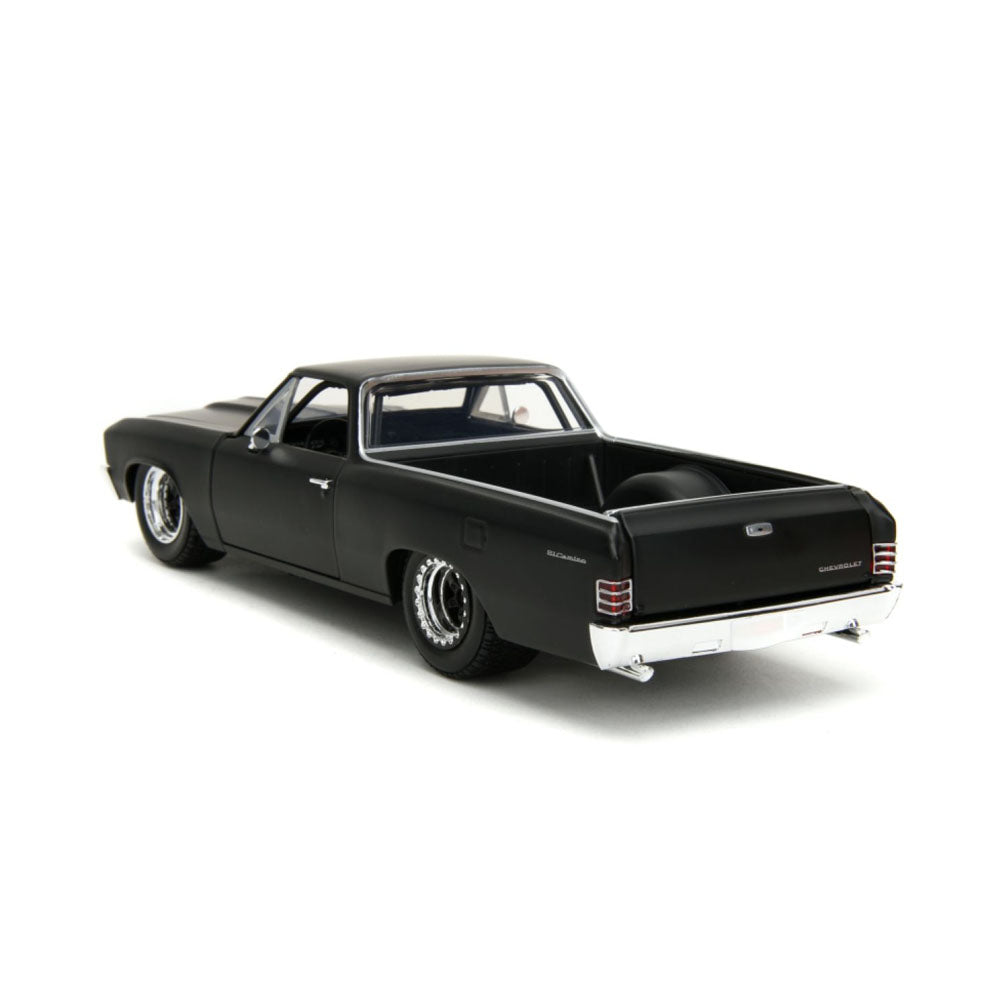 Jada 1:24 Scale Fast & Furious 10 1967 Chevorlet El Camino Black Diecast Car