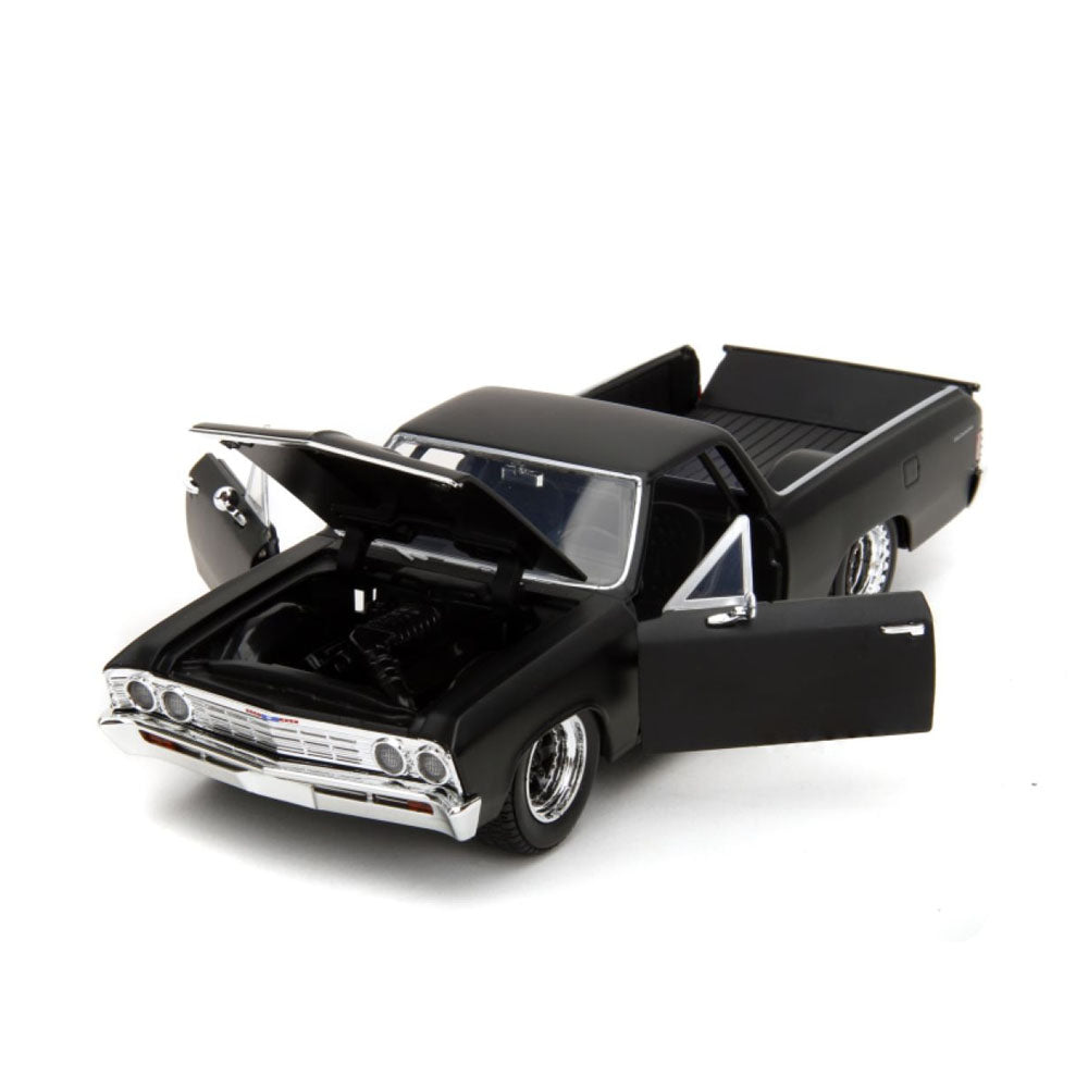Jada 1:24 Scale Fast & Furious 10 1967 Chevorlet El Camino Black Diecast Car