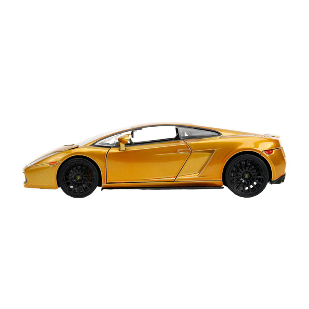 Jada 1:24 Scale Fast & Furious 10 Lamborghini Gallardo Gold Diecast Car Toy