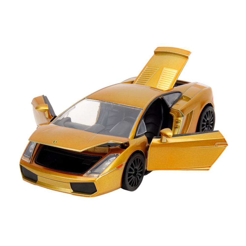 Jada 1:24 Scale Fast & Furious 10 Lamborghini Gallardo Gold Diecast Car Toy